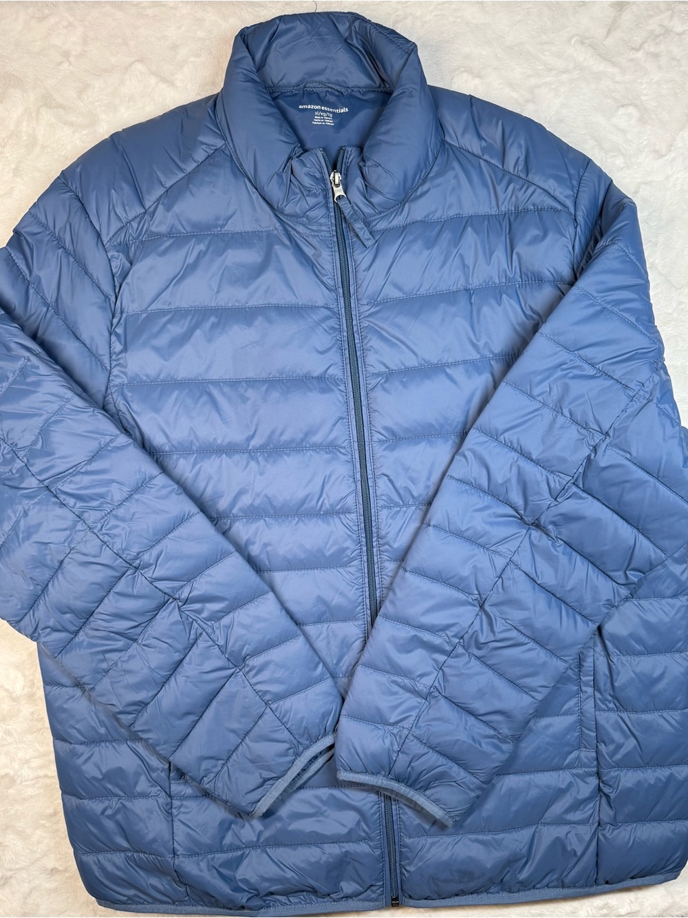 Men's Quilted Lightweight Puffer Jacket - Blue